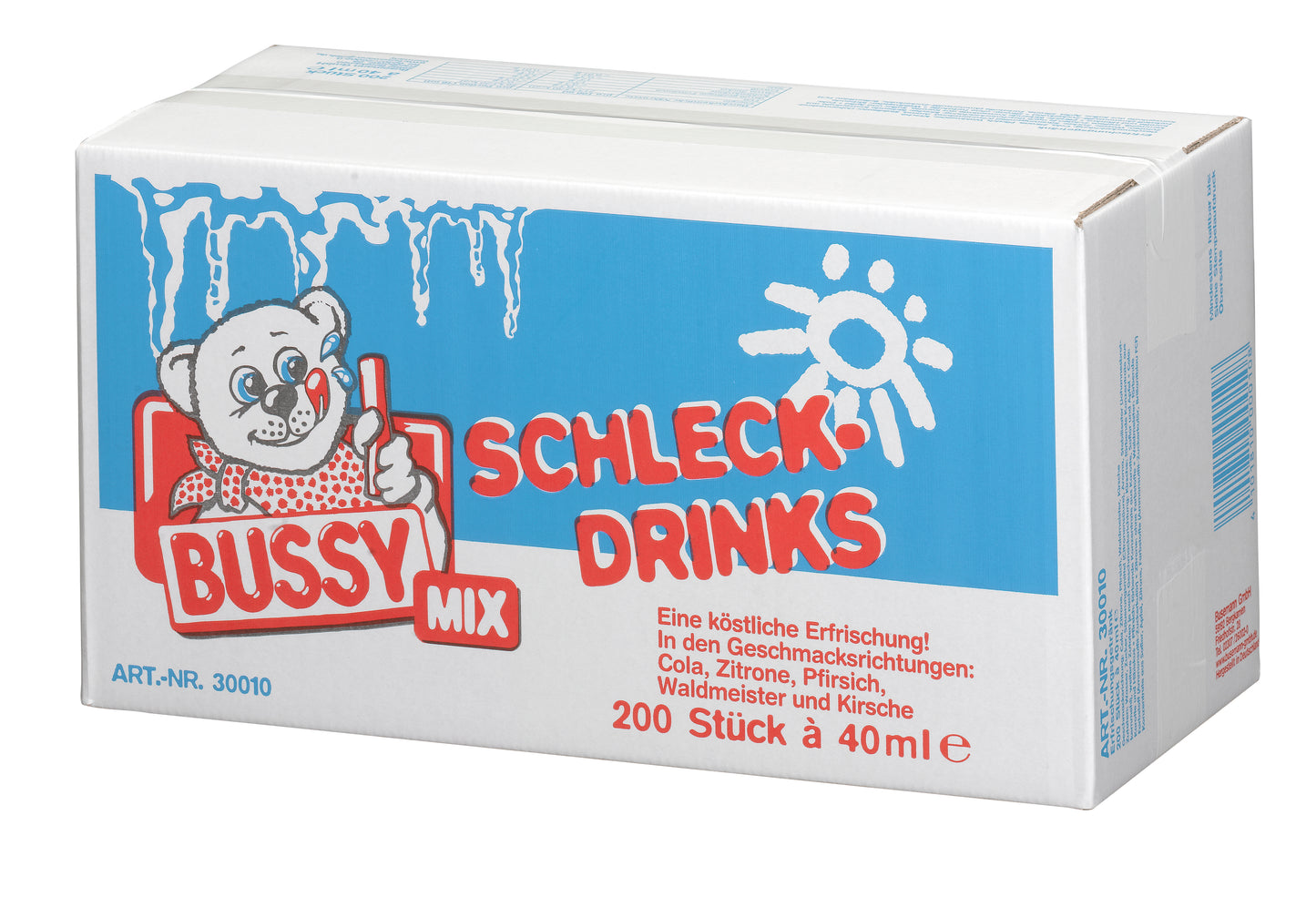 BUSSY Mix Wassereis - 200x40ml Karton - gemischt